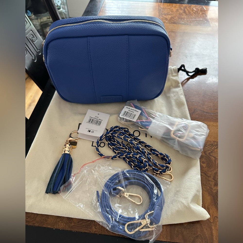 Pom Pom London City Bag Dazzling Blue